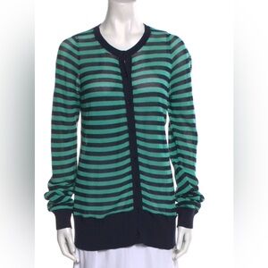 Akris Punto Striped Crewneck Sweater XL